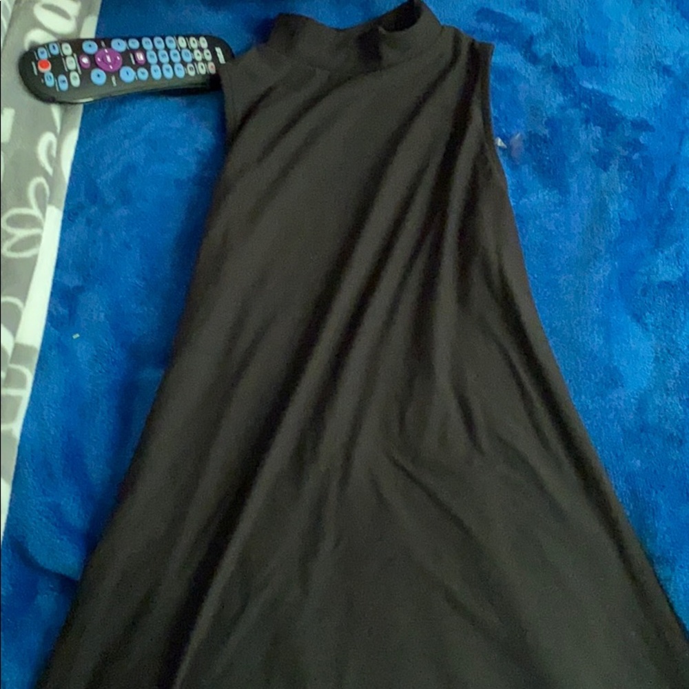 Mock collar dress